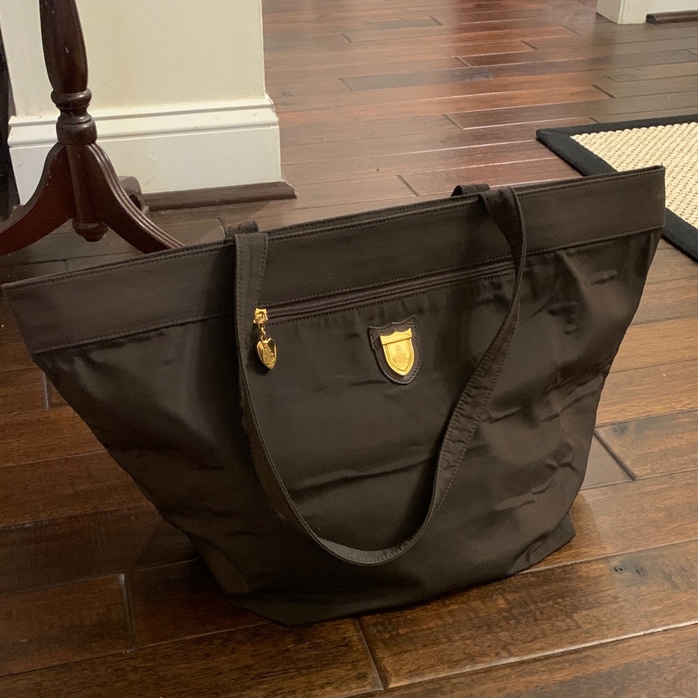 Mark Cross Brown Tote with Gold Hardware EUC Made in Italy 🇮🇹